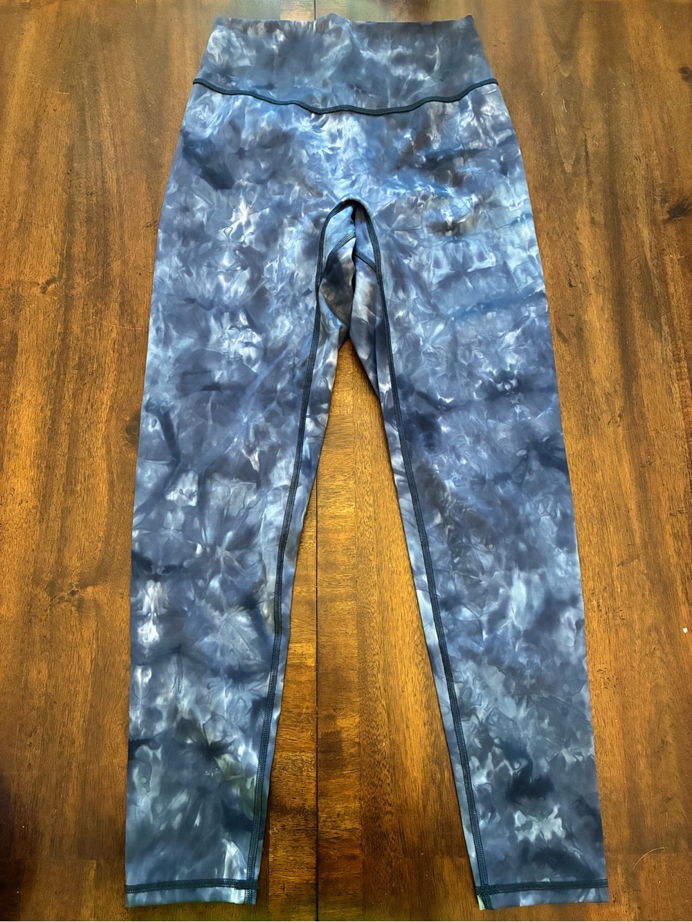 Gymshark Elevate Leggings Women’s Medium Tie Dye Blue Full Length Workout